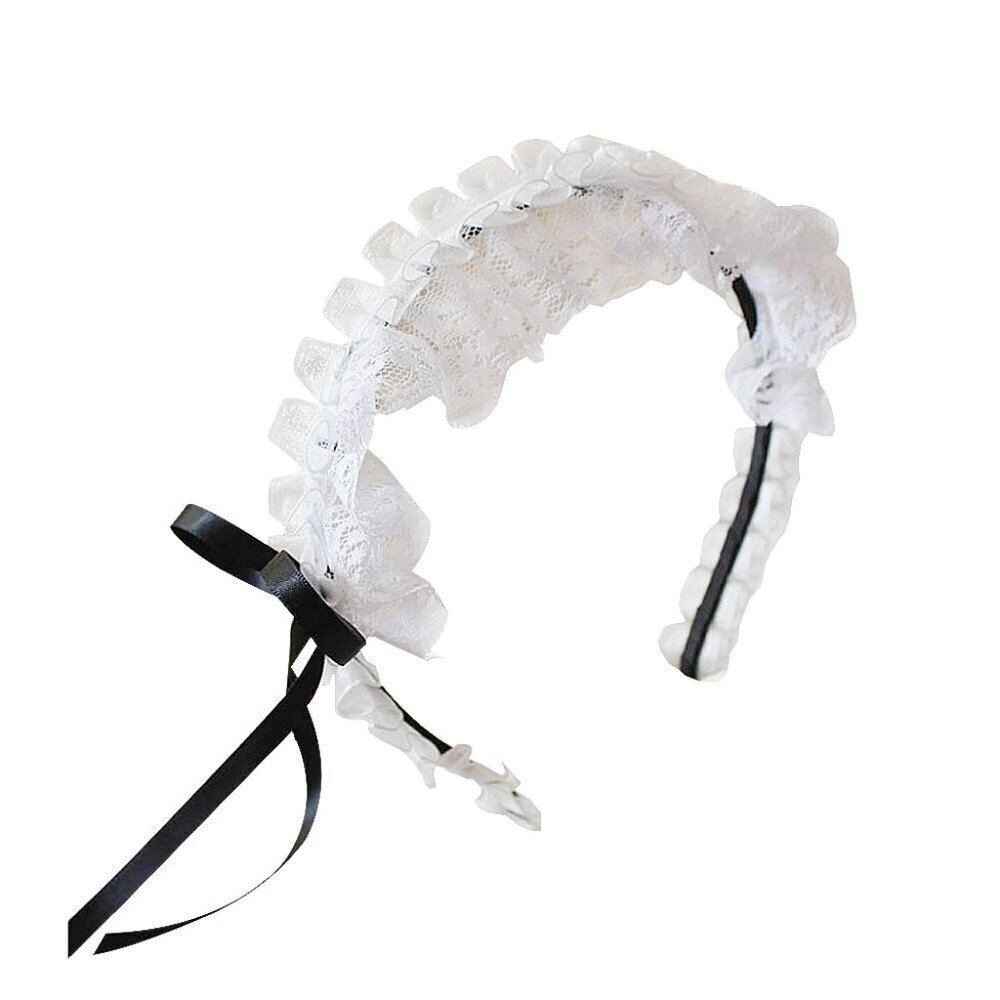 Women's Lace Hair Hoop Cosplay Headband Maid Lolita Wedding Accessory